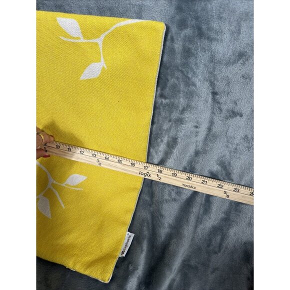 Eupho Pillow Covers Canvas Bird & Tree Branches Yellow/Cream Set Of 3 Sofa Home - Picture 15 of 16